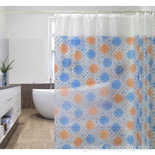 Shower Curtain With Flower Printing Wholesale PEVA Shower Curtain With Flower Printing Supplier